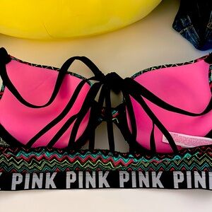 Almost new PINK BRA with hook in front